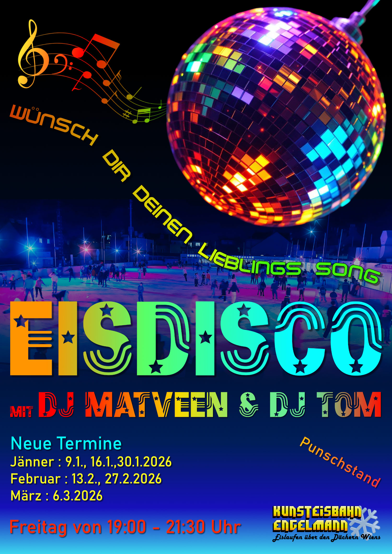 Eisdisco mit DJ Matveen & DJ Tom